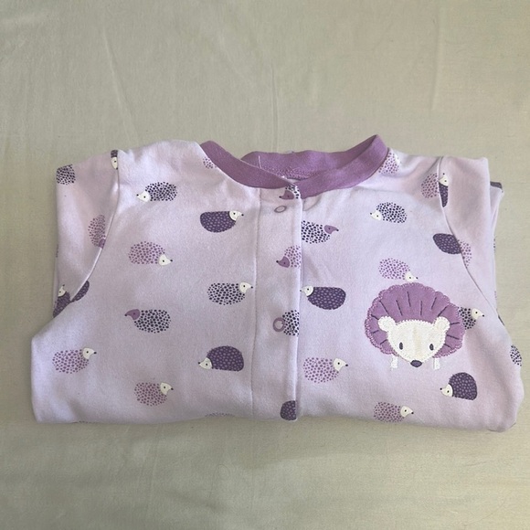 Pekkle - Purple Hedgehog Kids Pajamas - Picture 1 of 4